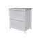 International Concepts Solid Wood Bedroom Dresser/Chest with 3 Drawers, White BD08-8003 - alternate 4